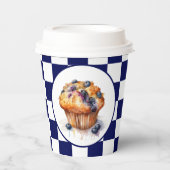 Gobelets En Papier Soirée muffin aux bleuets (Recto)