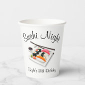 Gobelets En Papier Soirée Sushi (Recto)