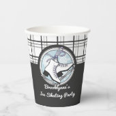 Gobelets En Papier Soirée Tartan moderne personnalisée (Recto)