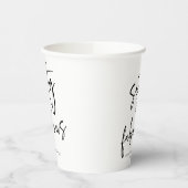 Gobelets En Papier Soixante et fabuleux Minimal 60e fête d'anniversai (Gauche)