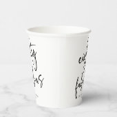 Gobelets En Papier Soixante et fabuleux minimal 80e fête d'anniversai (Droite)
