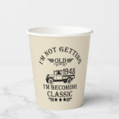 Gobelets En Papier Soixante-quinze vintage 75e anniversaire (Verso)