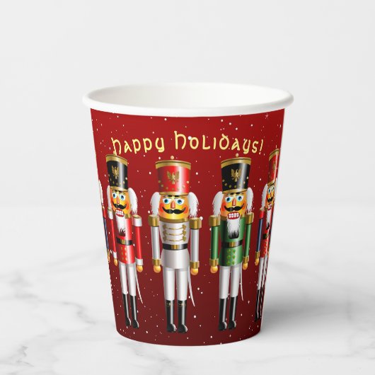 Gobelets En Papier Soldats du jouet Nutty Nutcracker (Verso)