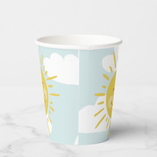 Gobelets En Papier Soleil doux et souriant (Droite)