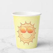 Gobelets en papier Soleil Sourire (Verso)