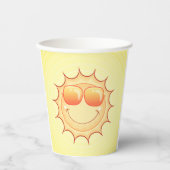 Gobelets en papier Soleil Sourire (Recto)