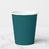 Gobelets En Papier Solid deep teal (Verso)
