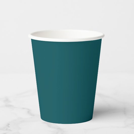 Gobelets En Papier Solid deep teal (Recto)