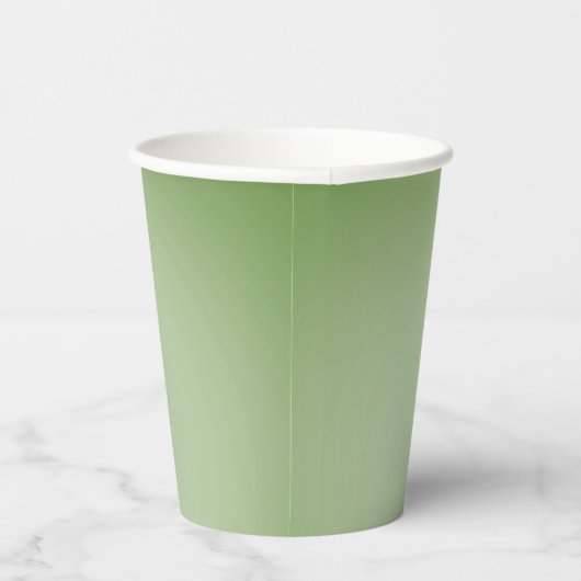 Gobelets En Papier Solid Jade Green Celadon  (Droite)