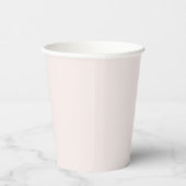 Gobelets En Papier solide rose lait (Droite)