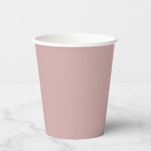 Gobelets En Papier solide rose muet