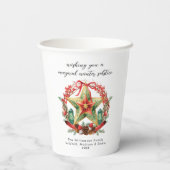 Gobelets En Papier Solstice d'hiver Wreath Star Noël Yule (Verso)