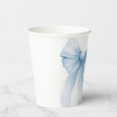Gobelets En Papier Something Blue Blue Bow Bridal Shower (Droite)