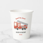 Gobelets En Papier Son L'alarme Camion Fête d'anniversaire (Recto)