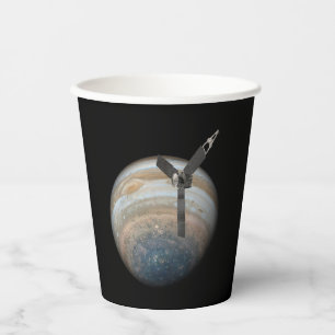 Gobelets En Papier Sonde spatiale Juno sur la planète Jupiter