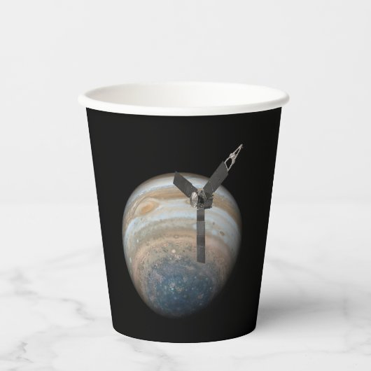Gobelets En Papier Sonde spatiale Juno sur la planète Jupiter (Recto)