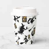 Gobelets En Papier sorcière assistant chatte lune bloomstick (Verso)