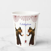 Gobelets En Papier Sorcière Éffrayante (Verso)