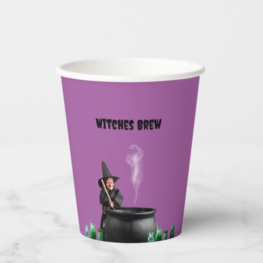 Gobelets En Papier Sorcières Brûler des tasses de papier (Recto)