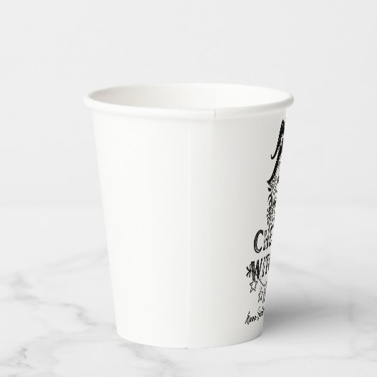 Gobelets En Papier Sorcières noires Halloween Bachelorette papier P (Droite)