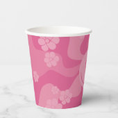 Gobelets En Papier Sourire - rose (Recto)