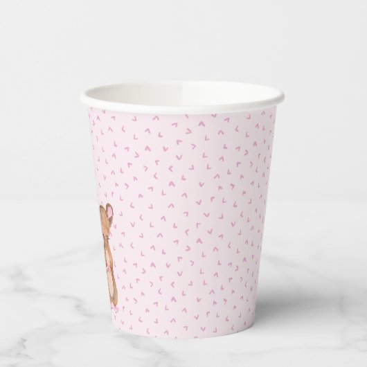 Gobelets En Papier Souris mignonne Woodland | Coupe de papier d'anniv (Gauche)