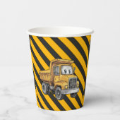 Gobelets En Papier Sous Construction Boy's Birthday Bash (Verso)