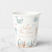 Gobelets En Papier Sous la mer Anniversaire (Verso)