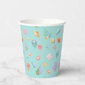 Gobelets En Papier Sous la mer Anniversaire (Gauche)