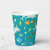 Gobelets En Papier Sous la mer dauphins et fête d'anniversaire garçon (Droite)