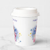 Gobelets En Papier Sous la mer, mignonne Sirène Anniversaire (Droite)