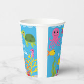 Gobelets En Papier Sous la mer Ocean Animals Anniversaire (Droite)