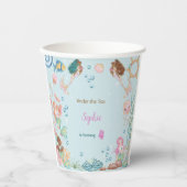 Gobelets En Papier Sous la mer Sirènes anniversaire de enfant (Recto)