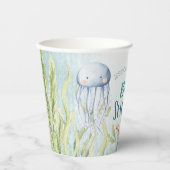 Gobelets En Papier Sous le Baby shower de l'océan (Recto)