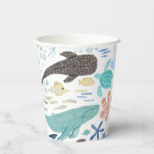 Gobelets En Papier Sous le Baby shower Sea Boy (Verso)