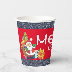 Gobelets En Papier Sous le sapin de Noël