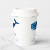 Gobelets En Papier Sous l'eau de mer Baleine nautique (Gauche)