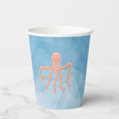 Gobelets En Papier Sous les tasses de mer | Octopus (Verso)