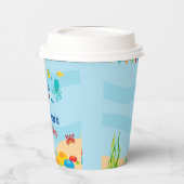 Gobelets En Papier Sous les tasses de papier de mer (Gauche)