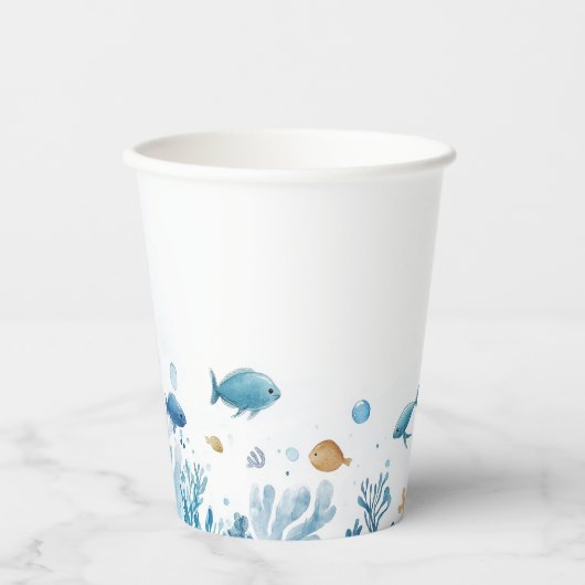 Gobelets En Papier Sous les tasses de papier marin (Recto)