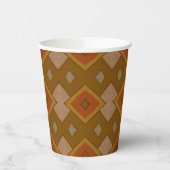 Gobelets En Papier Southwestern Rustic Diamond Pattern (Gauche)