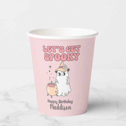 Gobelets En Papier Soyons Éffrayants Super Halloween Anniversaire (Recto)