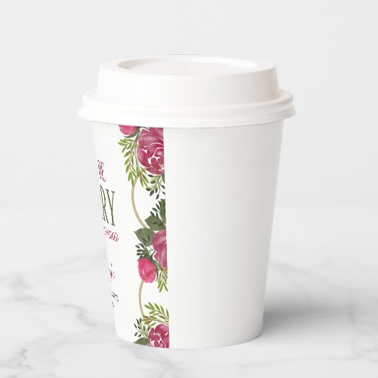 Gobelets En Papier Soyons joyeux Fête des mariées de Noël (Gauche)