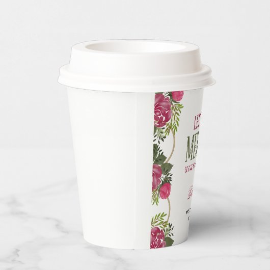 Gobelets En Papier Soyons joyeux Fête des mariées de Noël (Droite)