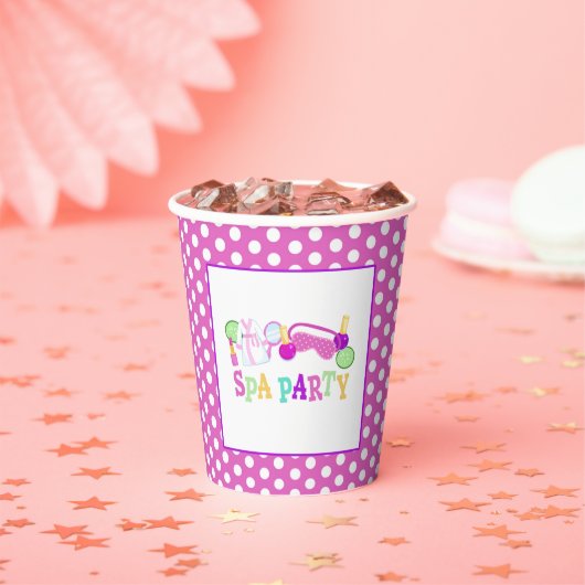 Gobelets En Papier Spa Party Birday Paper Cup - WH (Insitu)