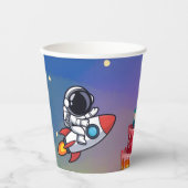 Gobelets En Papier Space Adventure Coupes d'anniversaire (Recto)