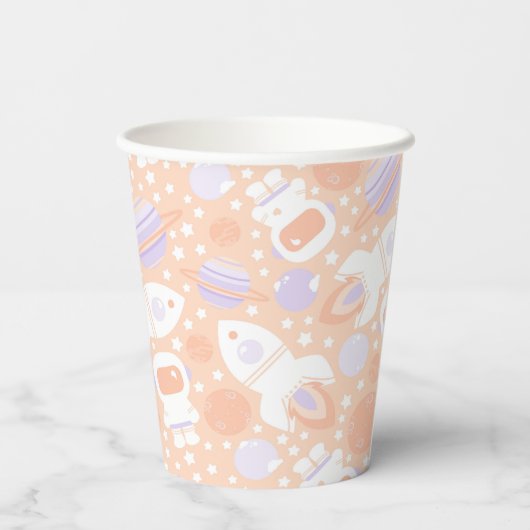 Gobelets En Papier Space Girls Two the Moon Party Thème (Verso)