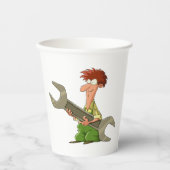 Gobelets En Papier Spanner géant mécanique (Recto)