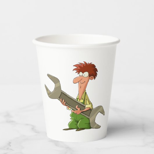 Gobelets En Papier Spanner géant mécanique (Recto)