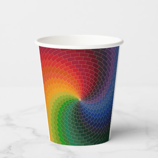 Gobelets En Papier Spectrum wheel made of bricks (Verso)